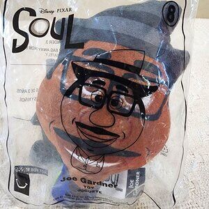 Disney Pixar Soul JOE GARDNER #8 Plush NIP - 2020 McDonalds Happy Meal Toy